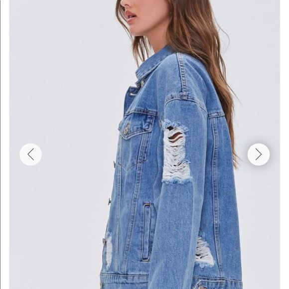 Denim Ripped Jacket - Picture 3 of 4